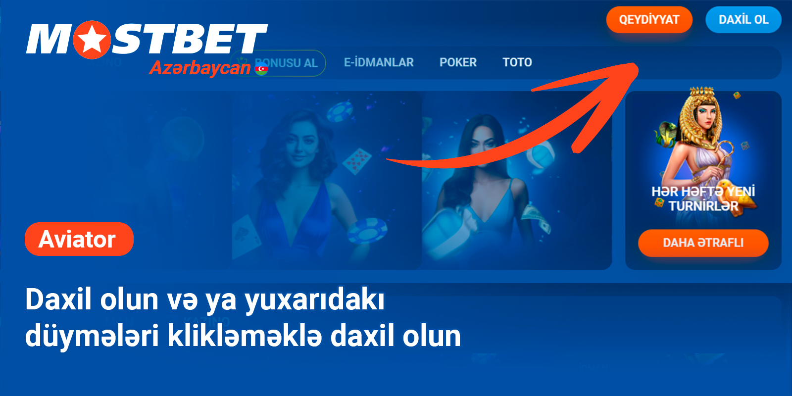 Mostbet Azərbaycan hesabınıza daxil olun və ya qeydiyyatdan keçin