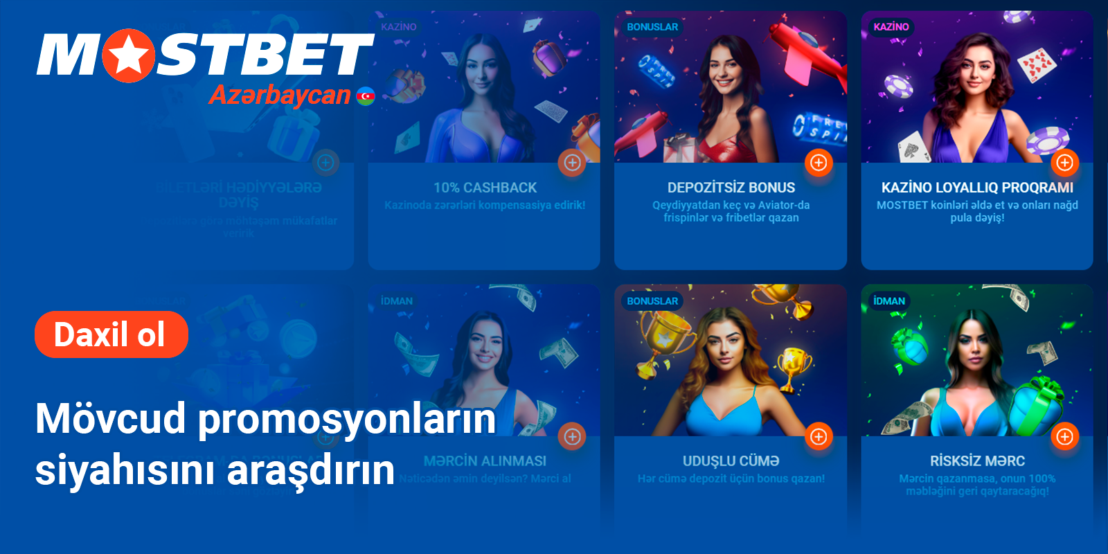 Mövcud Mostbet bonuslarının və Promosyonlarının siyahısını nəzərdən keçirin