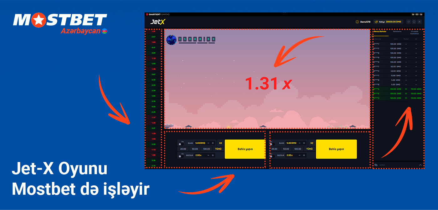 Əsas Oyun Funksiyaları - Mostbet-də Jet-X