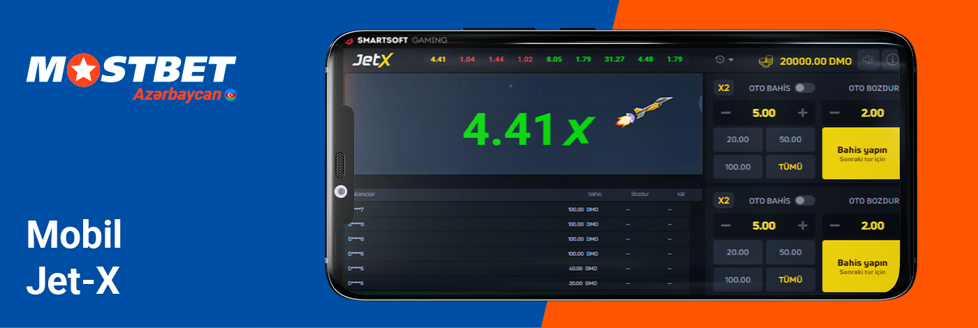 Mobil Jet-X - Mostbet
